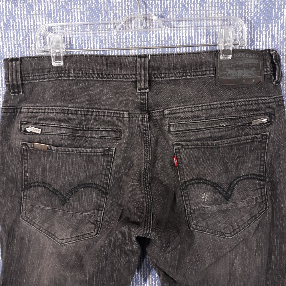 Levi's 511 Jeans Mens 36 x 30 Skinny Leg Denim‎ 5-Pocket Black